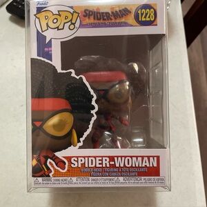 Funko Pop Spider-Woman Figure - Red, Black, Yellow